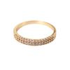 Luxury Palace Minimalist Ring With Colorful Zircon Inlay Elegant And Atmospheric Fashion Band For Women