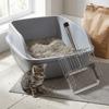 Stainless Steel Cat Litter Shovel Push-pull Design Pet Waste Picker Cat Poop Scooper  Pet Supplies