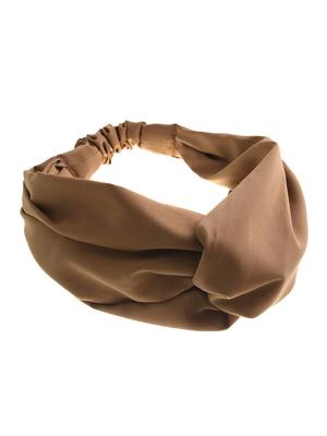 VINGTAINE Cross Turban Simple Hair Headband, Plain, Casual, Sophisticated, Accessory, HB-87-CAM