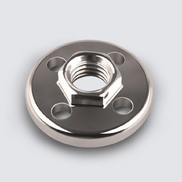 Power Tool Four Hole Fastener Set Sturdy Steel Hexagon Flange Nut Pressure Plate for 100 Angles Grinder Adaptability