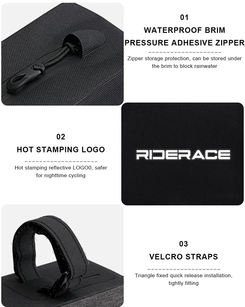 Bicycle Top Front Tube Frame Bag Large Capacity Waterproof Portable MTB Road Bike Handlebar Bag Pannier Cycling Accessories