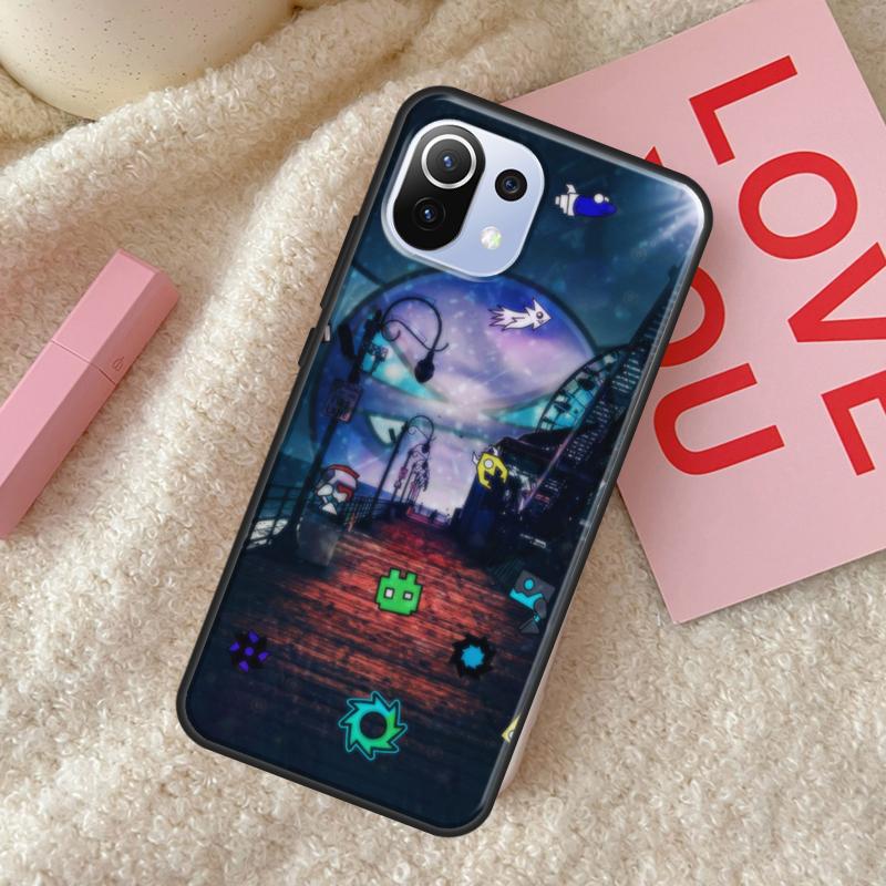 Geometrie Dash Für POCO F3 F1 M3 M4 X3 Pro GT X4 Pro Telefon Fall Für Xiaomi Mi 11 Lite 12 11T Pro Abdeckung