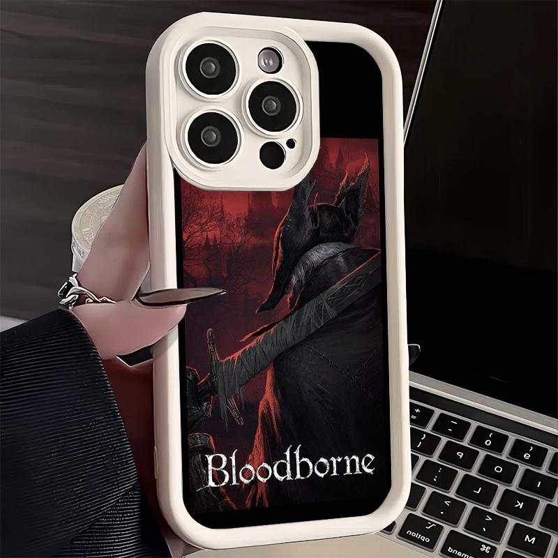 Phone Case for iPhone 17 Air 16E 15 16 Pro Max B-Bloodborne Game Cover 14 Plus 13 12 Mini Soft Shell Silicone Fundas