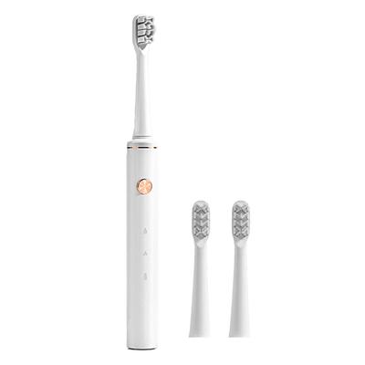 Electric Power Toothbrush USB Charging Soft Bristle Adult Toothbrush Teeth Cleaning Brush 2 Gears Adjustment White