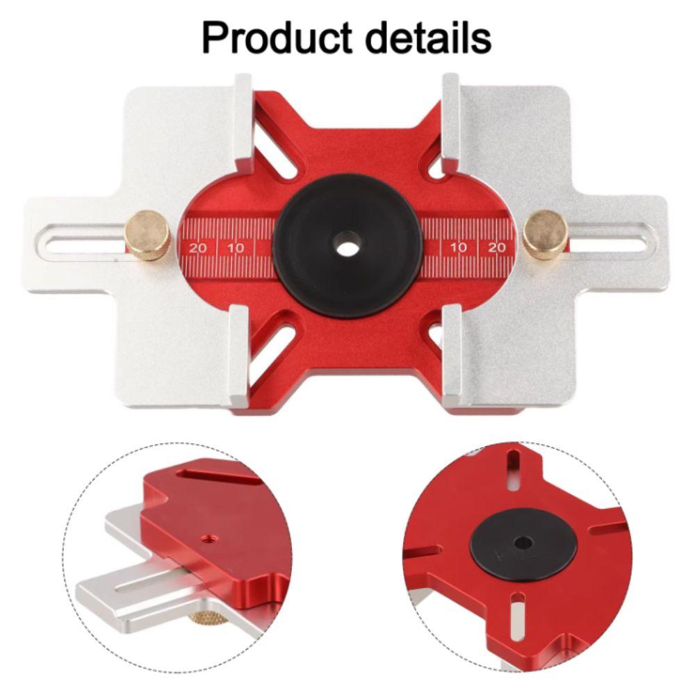 Aluminum Zinc Zinc Alloy Drawer Handle Punching Template Slotted Router Base Fastening Bracket Woodworking