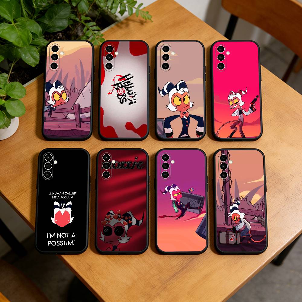 H-Helluva Boss M-Moxxie Phone Case For Samsung Galaxy A73,A72,A71,A70,A53,A52,A51,Others Soft Black Cover