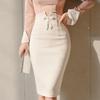 Saia Modeladora de Beleza para Quadris de Meio Corpo Tamanho Plus Feminina para Primavera, Outono e Verão, Cintura Alta, Justa ao Quadril, para Usar por Baixo