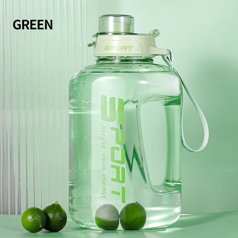Large Capacity Water Bottle with Straw Lid Sports Gym Water Kettle for Camping Travel BPA Free Drinking Bottles