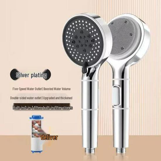 Pressurized Digital Display Shower Head & Heater Set with Hose