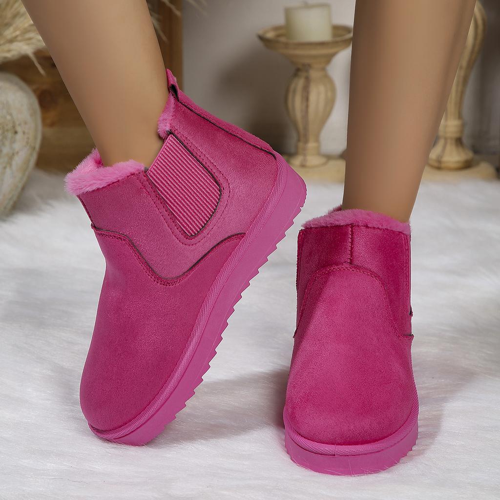 2024 Winter Women Snow Boots Plush Warm Non Slip Waterproof Ladies Flats Sneakers Casual Slip on Female Ankle Boots Botas Mujer