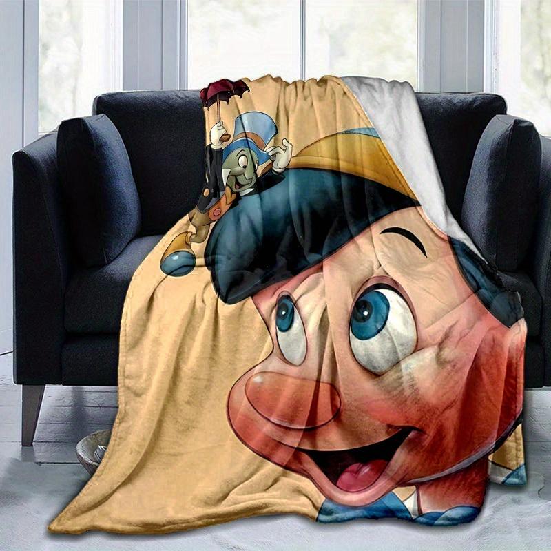 1pc, Disney Pinocchio Jiminy Cricket Blanket Gift for Home Decorative Throw Blanket Sofa Cover Bedding Travel Camping Car Beach Office Nap Mat
