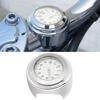 2225mm   Motorcycle Handlebar Clock Metal Mount Hand Grip Bar   Watch (Black  )