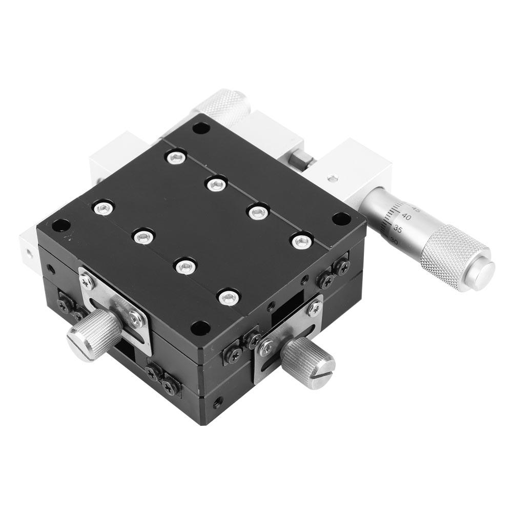 60x60mm LY60 LM XY Axes Trimming Platform Linear Stage Manual Displacement Sliding Table
