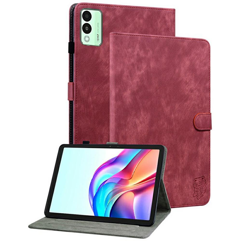 Für TECNO Megapad 11 Hülle Tiger-Aufdruck Kratzfestes PU-Leder Tablet-Hülle