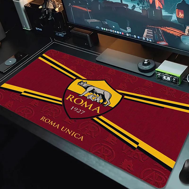 AS Roma Color Mouse Pad Large Gaming Table Cushion Non-slip Laptop Tablet Big Mousepad XXL Mat Mini PC Playmat With Lock edge