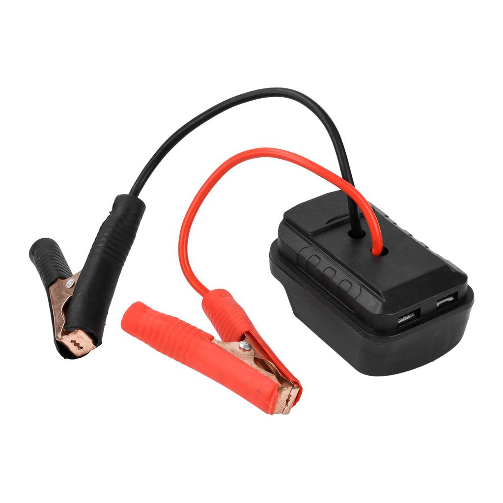 Portable Electric Tool Cable Adapter for Makita Lithium Battery Emergency Power Kit DIY Converter with Dual USB Port