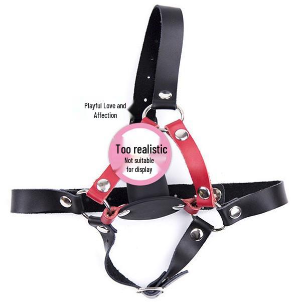 SM Female Slave Training Toy: Forced Mouth Gag for Couples, Flirting & Restraint