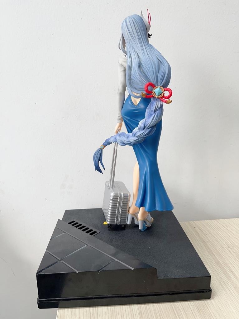 45CM Genshin Impact Shenhe Girl figure Hard PVC Anime Action Game Statue Toy Adult Collection Model Doll Gift