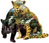 Puzzle Tier Holzpuzzle BASTELN Gehirntrainer Puzzle Spiel Ideal für Kinder Erwachsene Wolf Lernen Holzspielzeug Geschenk Schwierigkeit