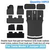 Car Trunk Mats For New Tesla Model Y 2025 Juniper TPE Floor Mats & Cargo Liner All Weather Trunk Mats Floor Liner Backrest Mats