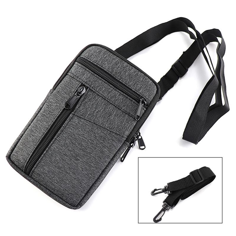 Riñonera Impermeable para Mujer Bolso Doble Capa Táctico al Aire Libre Riñonera con Cinturón Bolsillo para Teléfono Hombre Bolsos Unisex
