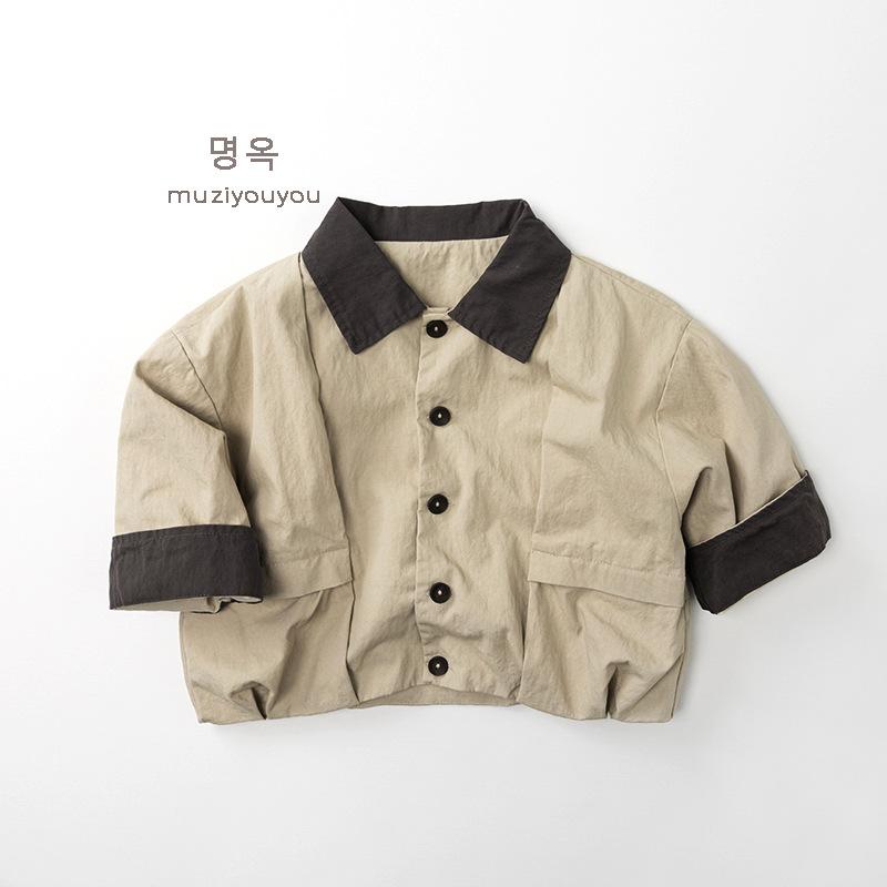 Korean Style Kids Girls Fashion Jacket Spring Casual Baby Outerwear Top