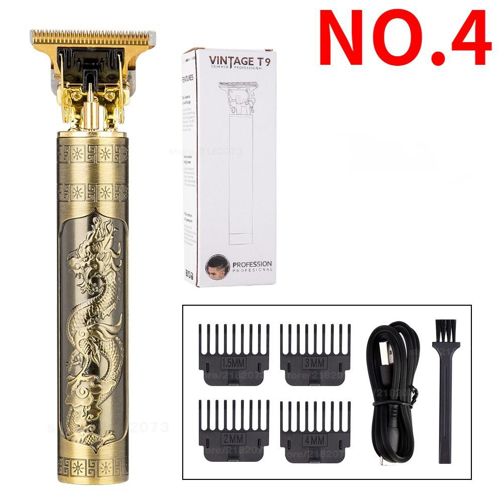 

Перезаряжаемая водонепроницаемая электрическая беспроводная машинка для стрижки волос Мужская электрическая машинка для стрижки волос USB аккумуляторная бритва Hair clipper NO.4