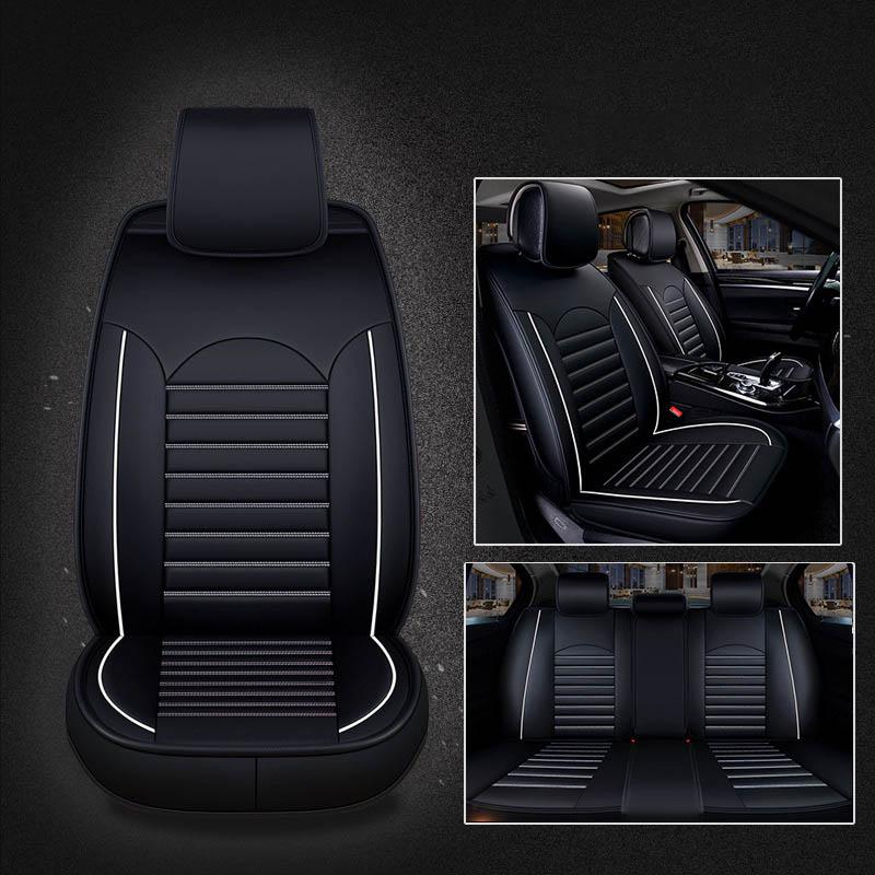 Husă scaun auto premium din piele PU Pernă scaun auto impermeabilă universală cu 5 locuri Protector scaun auto Pad moale