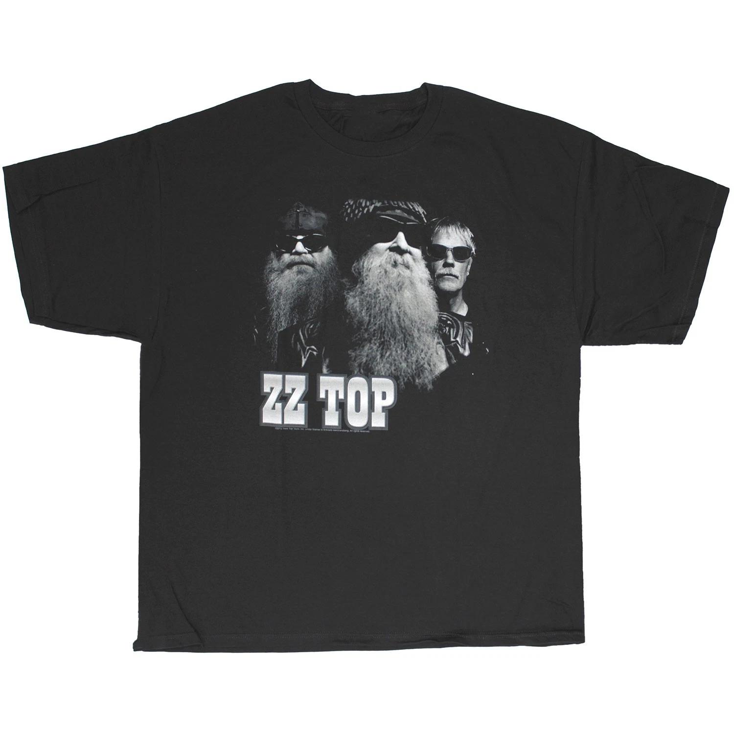 Men s ZZ Top Original B&W 2013 Tour Concert Tshirt T-shirt XX-Large Black XXL