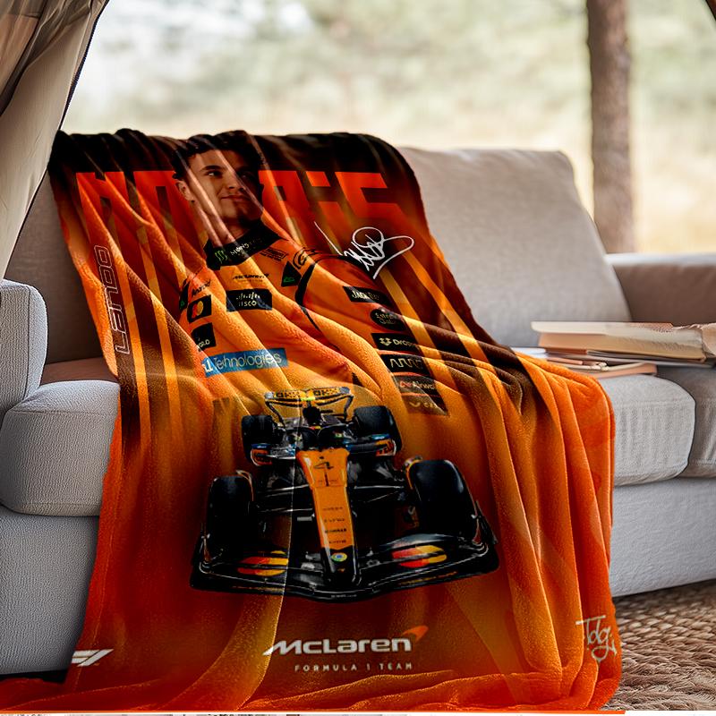 Coperta Leggera Lando Pilota di Corse Ideale per Letto Perfetta per Viaggi, Campeggio, Soggiorni, Uffici, Divani, Regalo di Natale per Fan
