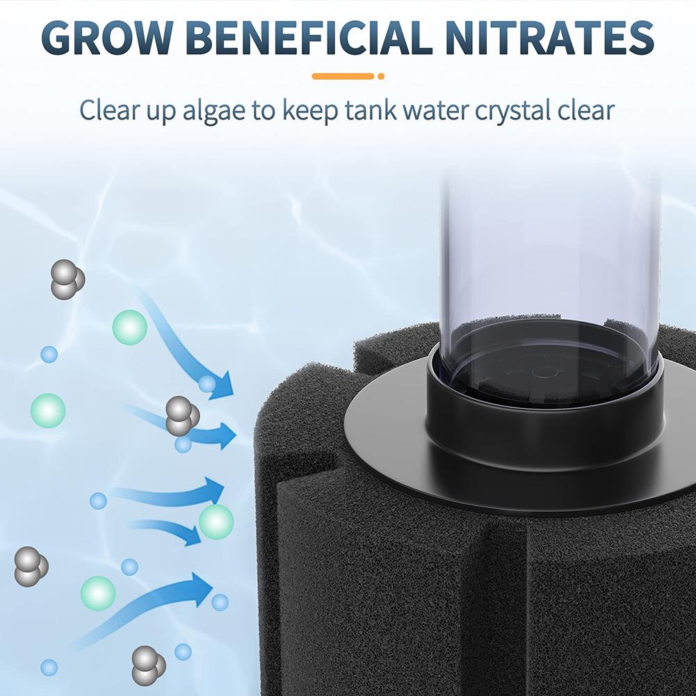 Xy-180/280/380 Sponge Filter Quiet Aquarium Bio Foam Filter Aquarium Equipment For Fish Tank