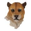 3D Animal Head Statue Resin Wall Decor Realistic Wildlife Sculpture for Living Room Bedroom Bar