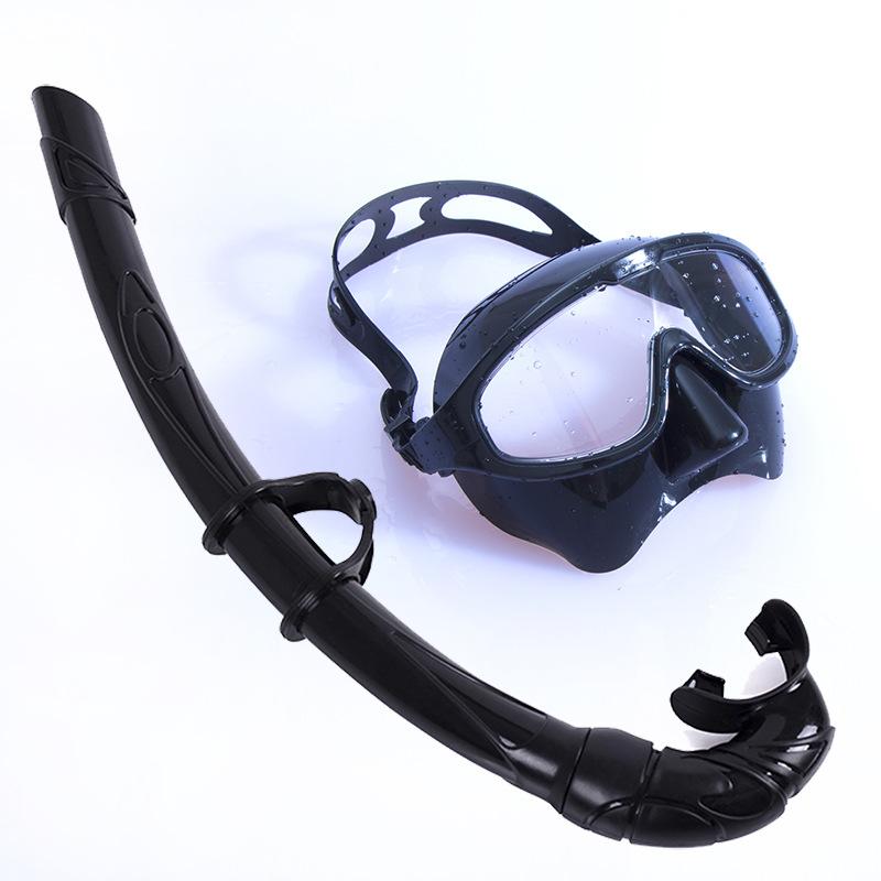 

Маска для дайвинга с большим обзором, набор маска и трубка, защита от запотевания 1958-S08 set белый