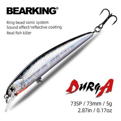 BEARKING Novo modelo 73mm 5g qualidade profissional magent peso iscas de pesca minnow manivela isca artificial enfrentar