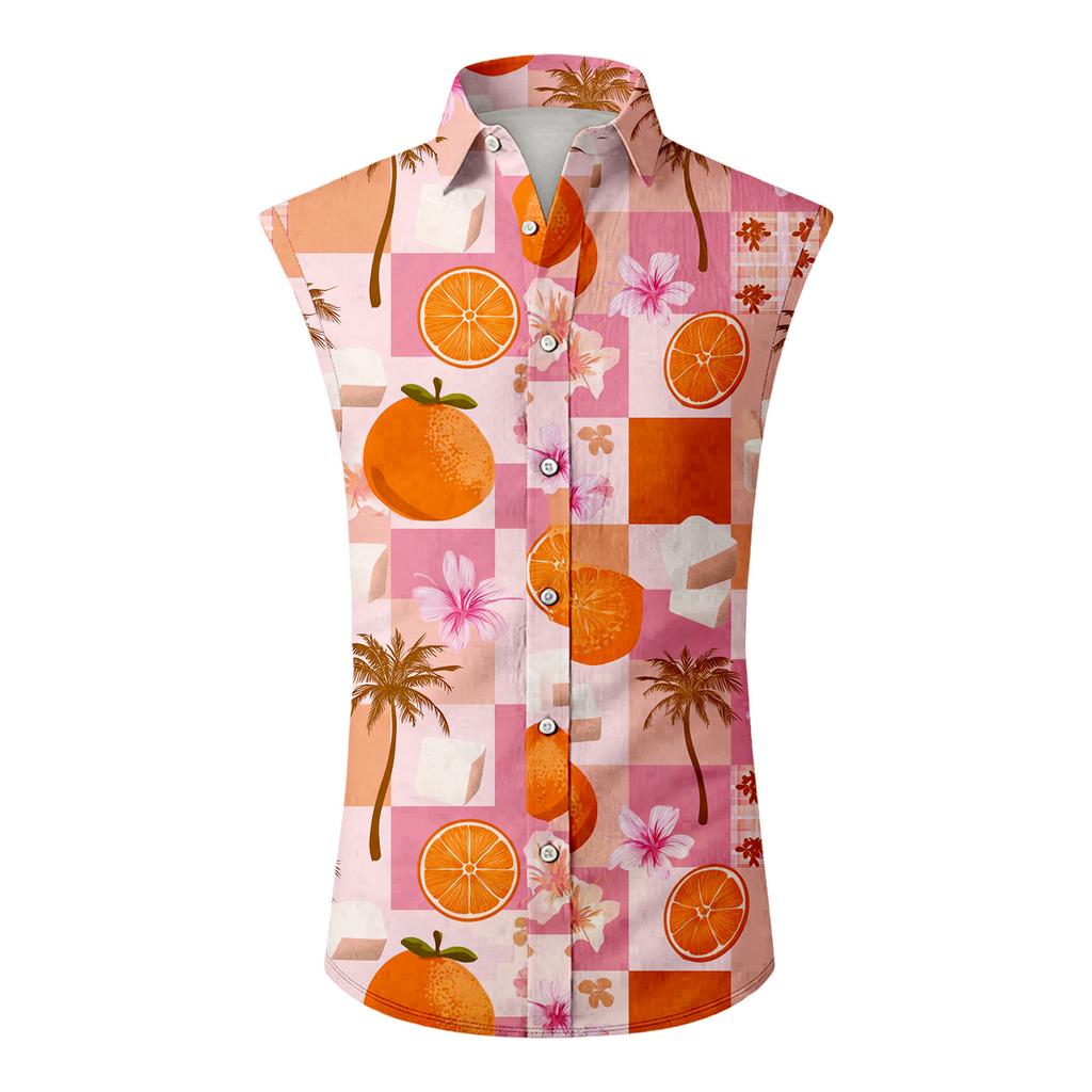 Vesta casual bărbătească Hawaiian fără mâneci