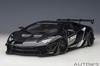 AUTOart 1/18 Scale Liberty Walk LB-WORKS Lamborghini Aventador Limited Edition Black (LBWK/Carbon Black Hood) Finished Model 79244