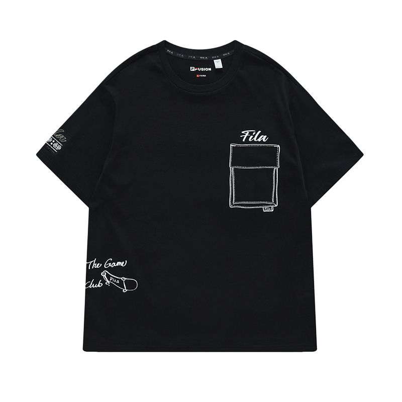 

New FILA T Shirts Men s Pitch Black T11M326103A-BK M