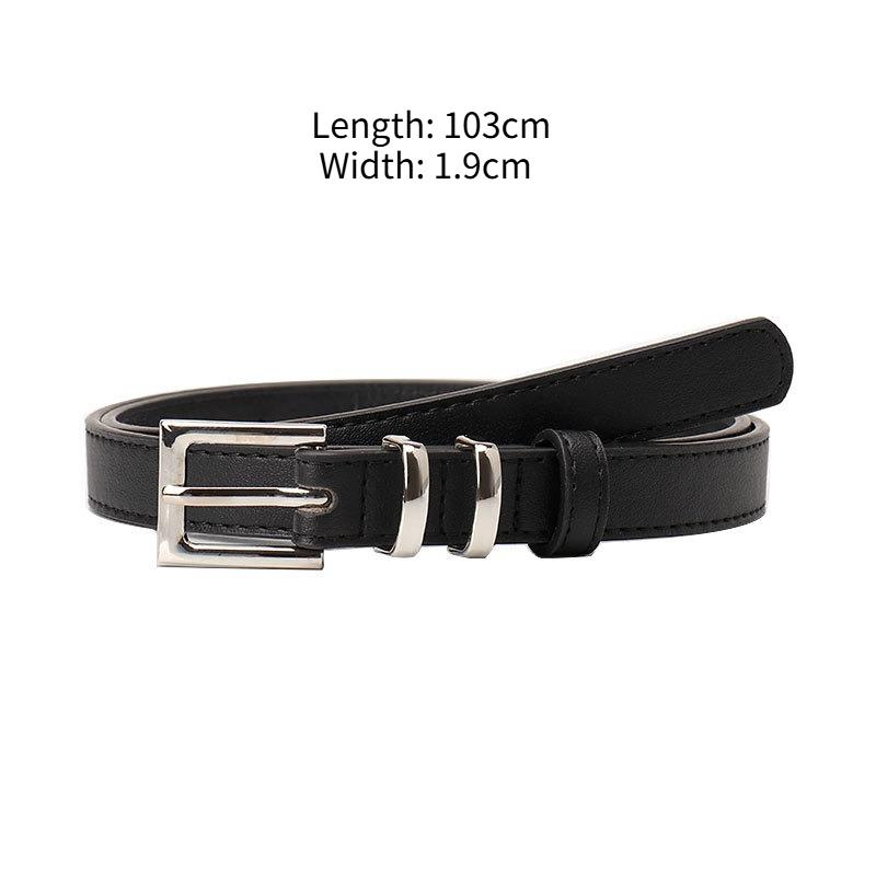New Fashionable and Versatile Simple Pin Buckle Belt with Jeans Belt Casual and High-end Women's Belt