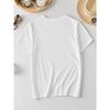European Sizes Cotton Short Sleeve T-Shirt - Soft Breathable Summer Casual & Outdoor Sports Wear with Loose Fit Round Neck