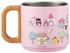 Skater Stacking Stainless Steel Mug Cup Vacuum Wooden Sanrio All Stars Village 350ml, Hot/Cold Insulation, Insulation, Handle, SSTMG3S-A