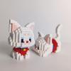 Micro Mattoncini Gatto: Scegli tra Due Posa e Molti Colori per Modelli Adorabili, Combinazioni di Animali Domestici, Regalo Festivo