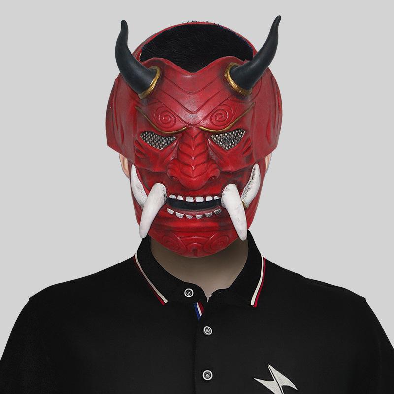 

Impressive Hannya Red Demon King Mask Designed For Halloween Fun And Costume Parties красный