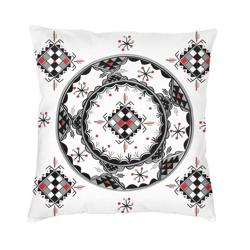 Amazigh Kabyle Berberské motivy Pouzdro na polštář Dekorace do ložnice Maroko Afrika Geometrický povlak na polštář Pohovka Chair Polštář