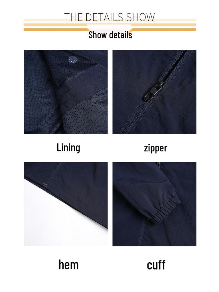 5722 Spring Men's Breathable Casual Jacket - Lightweight, Loose, Stylish Outerwear for Middle-Aged Men