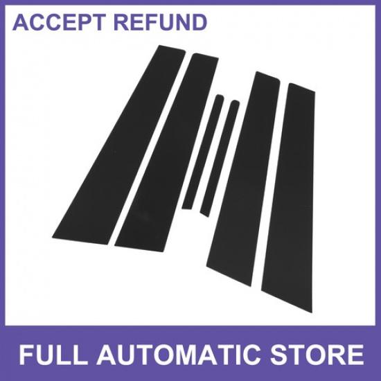 Door Pillar Window Trim SIX  for Kia Forte K3 2014-2018 Black
