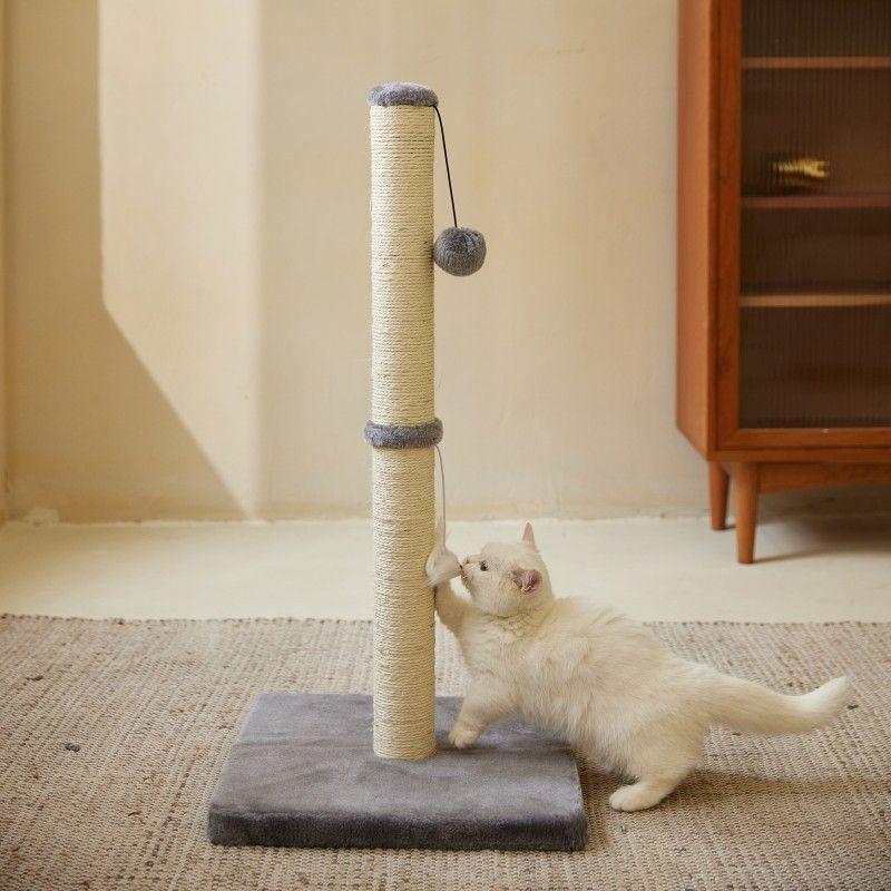 Arranhador de gato com poste - construção estável 80 cm.