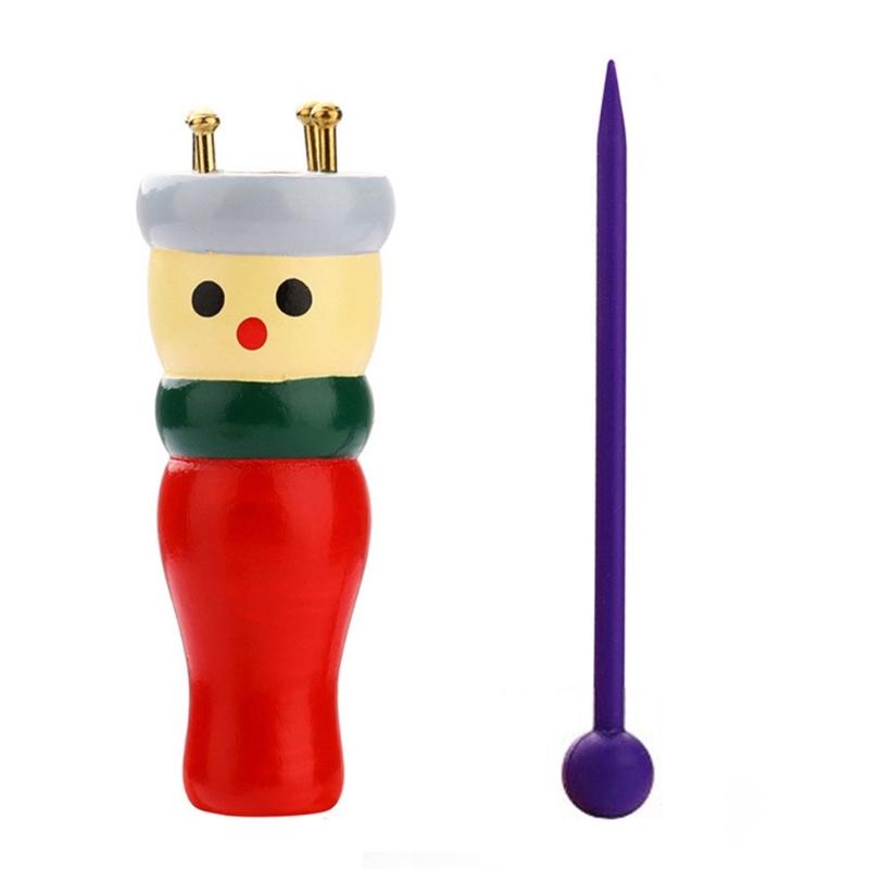 Knitting Tool Set Wooden Knitted Doll Set Knitting Toy Craft Set Easy To Use for Making Bracelets Necklaces