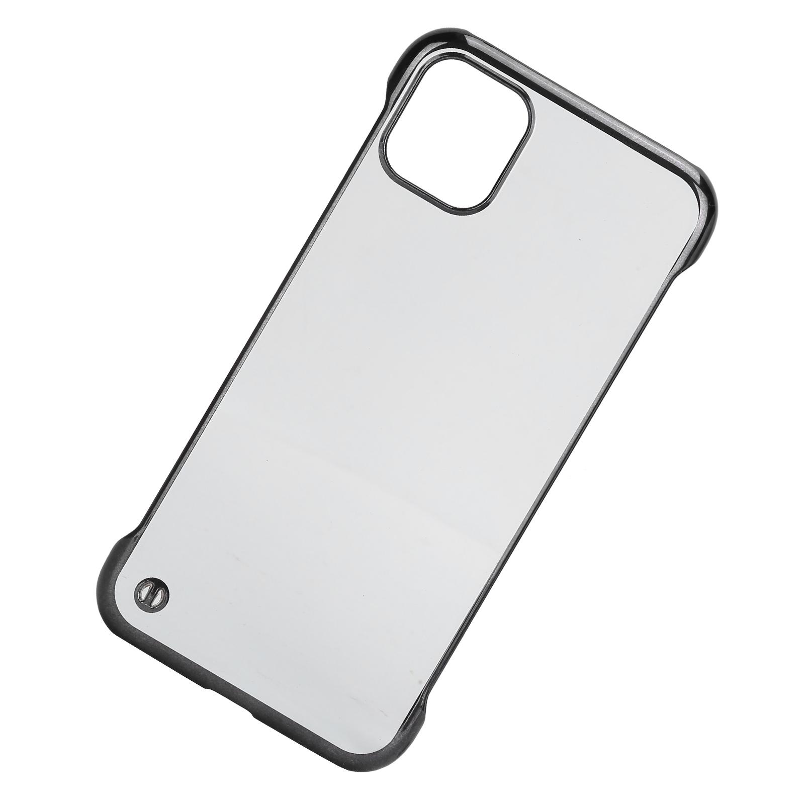 Electroplated Hard PC Phone Case for Iphone 11 Half Border Transparent Moblie Phone Cover