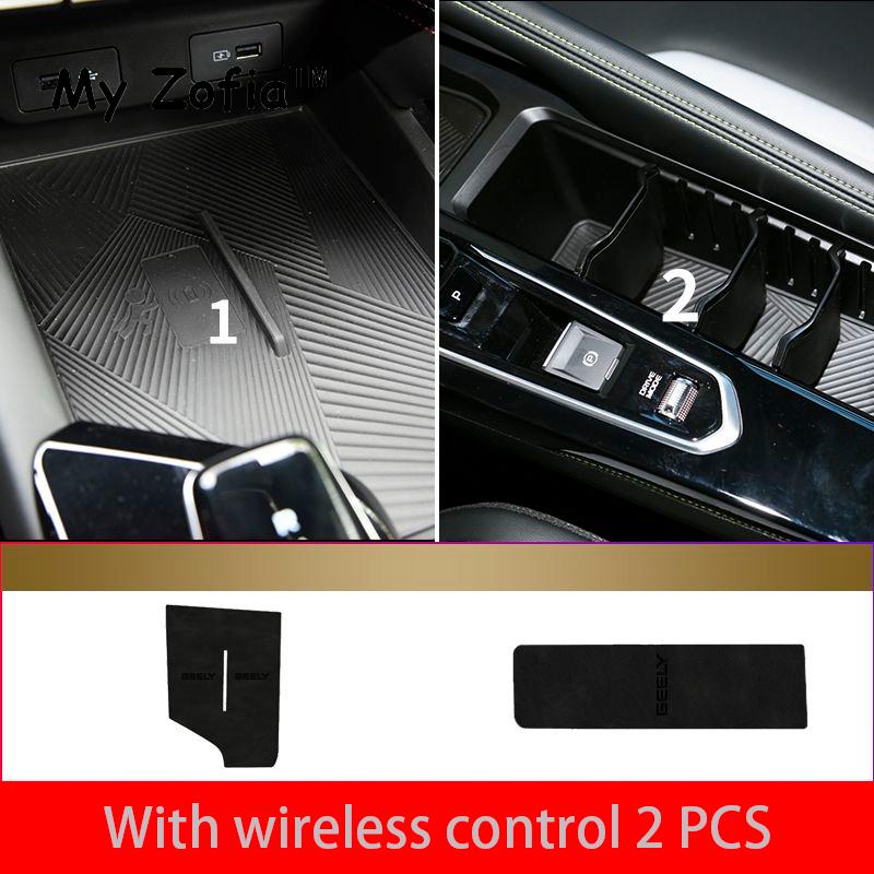 For Geely New Coolray 2023 2024 2025 Center console water coaster Interior Cover Non-Slip Rubber Pad Dust Mat Car Accessories