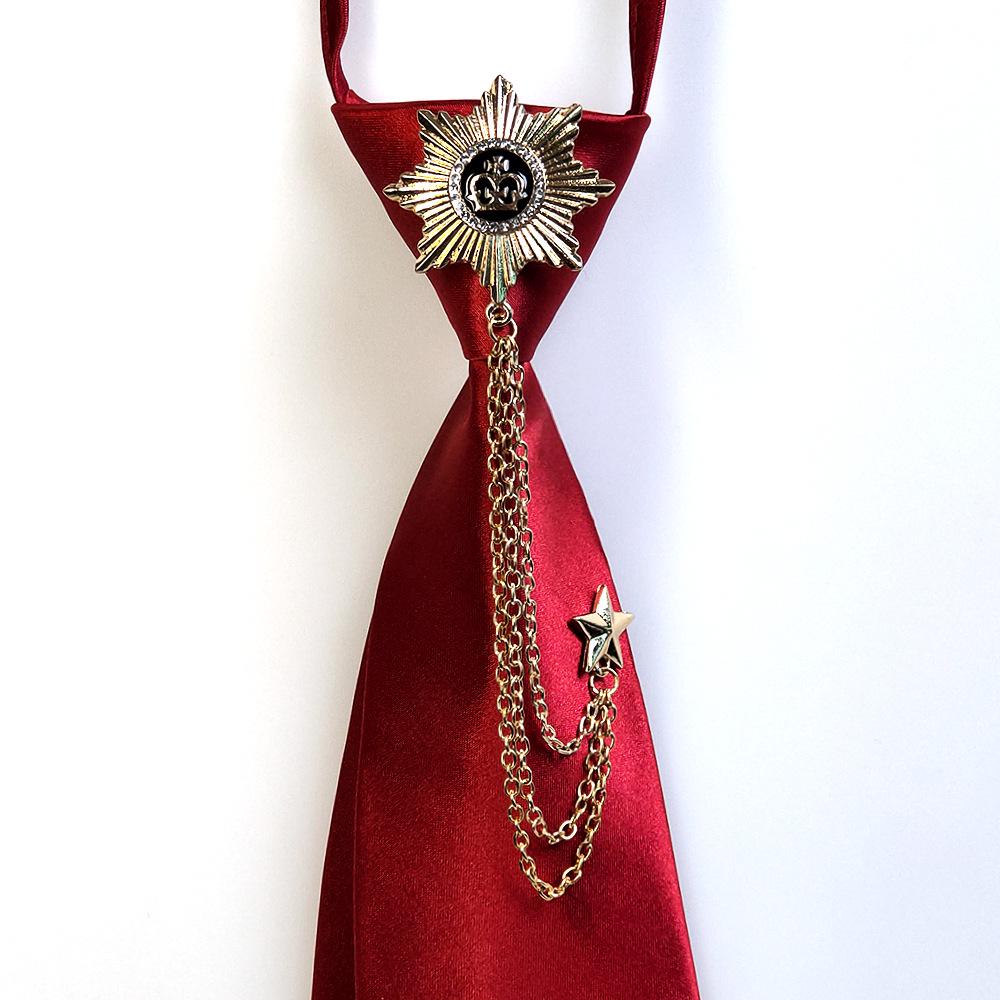 Unisex Retro Gotisches Fliege mit Quastenketten Corsage